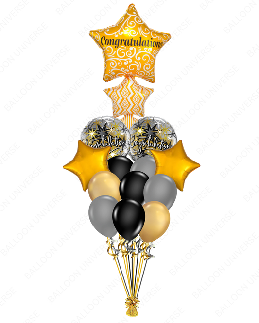 Stacked Stars Congratulations Balloon Bouquet