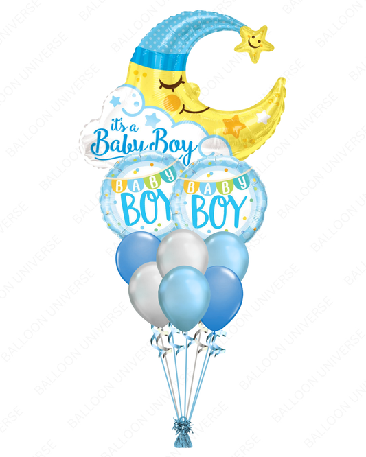 It’s a Baby Boy Helium Balloon Bouquet