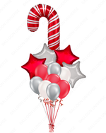 candy cane balloon bouquet for christmas party