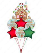 Gingerbread House Balloon Bouquet