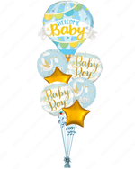 Welcome Baby Boy Hot Air Balloon Bouquet