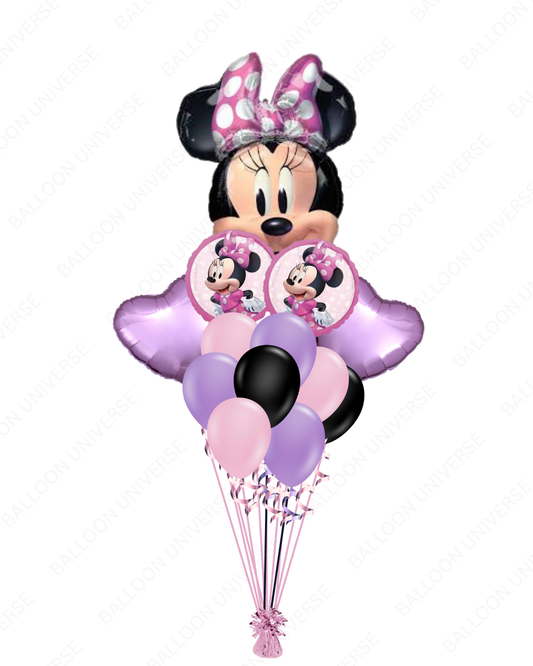 Disney Minnie Mouse balloons with hearts and stars