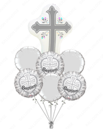 Baptism Cross Balloon Bouquet