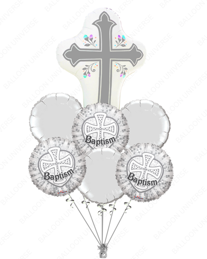 Baptism Cross Balloon Bouquet