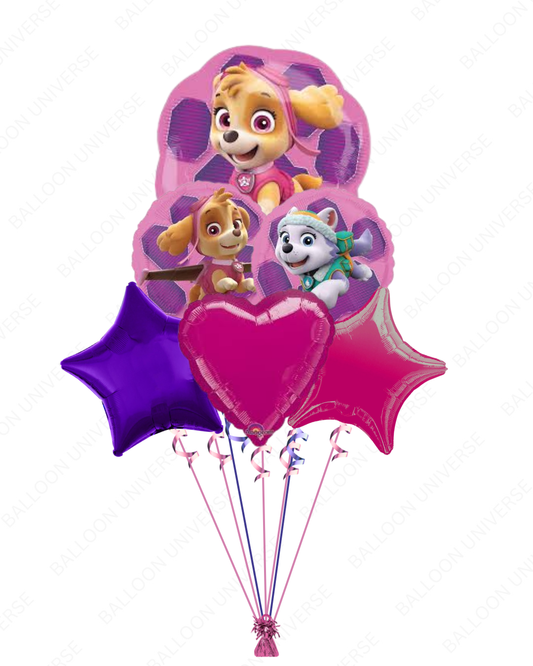  Paw Patrol balloon bouquet for girl's birthdays