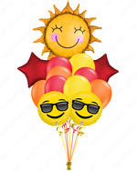 SuperShape Smiley Sun & Emoji Balloon Bouquet