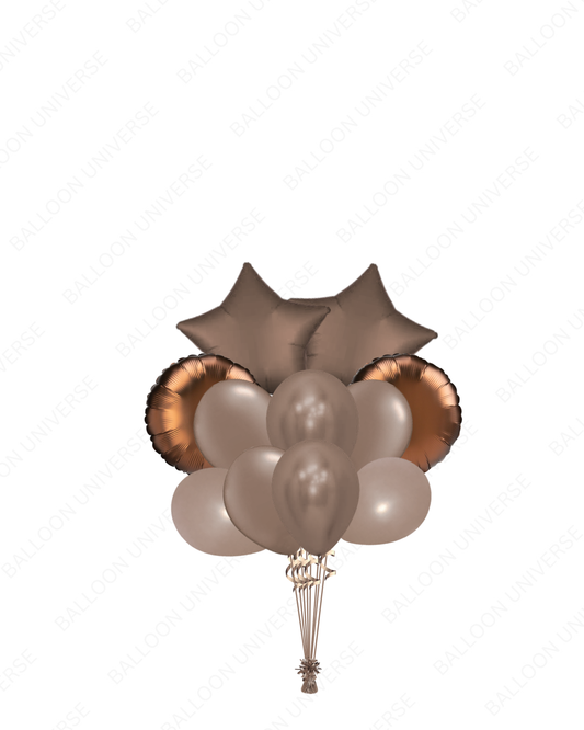 Brown Latex & Mylar Bunch