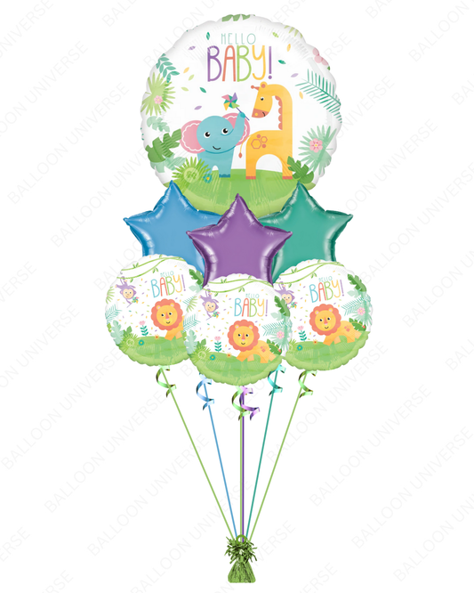 Jungle Safari Baby Balloon Bouquet