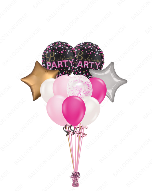 Elegant Bachelorette Party Balloon Bunch
