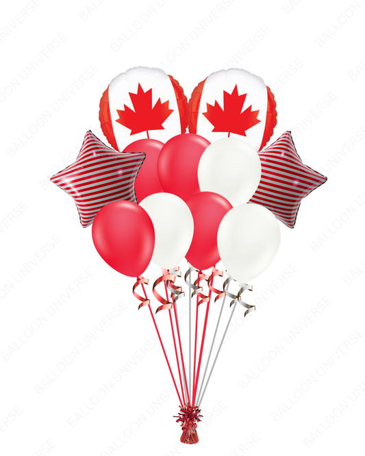 Red & White Canada Day Balloons