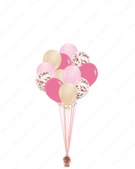 A Romantic Glow of Latex Balloons and Confetti