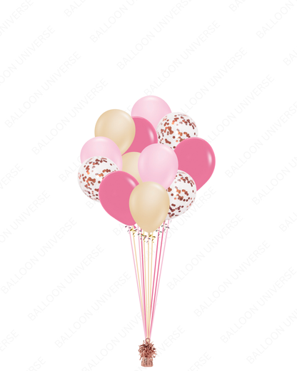 A Romantic Glow of Latex Balloons and Confetti