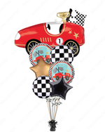 Beautiful Race Car Balloon Bouquet