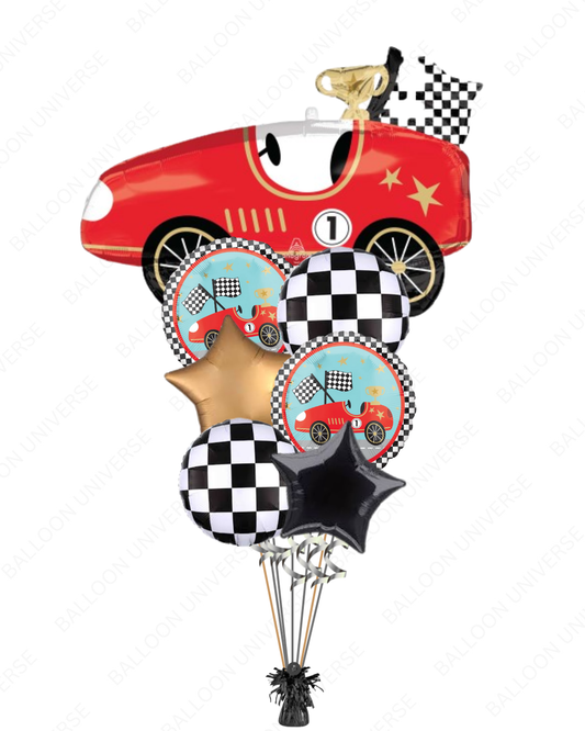 Beautiful Race Car Balloon Bouquet