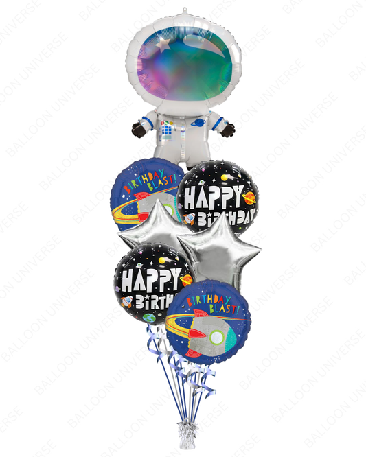 Space Astronaut Birthday Balloon Bouquet