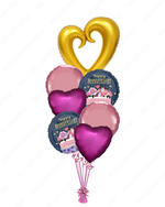 Anniversary Celebration Bouquet (Gold & Dark Pink)