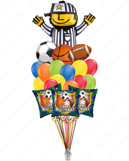 Sports Themed Birthday Balloon Bouquet