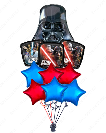 Helium Filled Darth Vader & Star Wars Bouquet