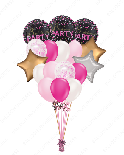 Elegant Bachelorette Party Balloon Bunch