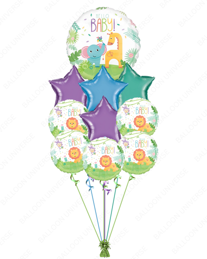 Jungle Safari Baby Balloon Bouquet