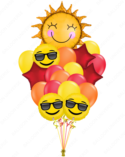 SuperShape Smiley Sun & Emoji Balloon Bouquet