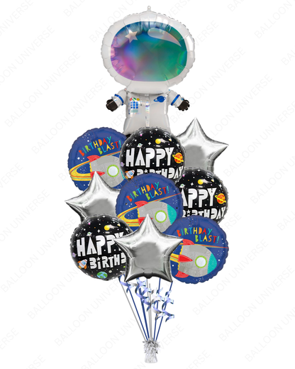 Space Astronaut Birthday Balloon Bouquet