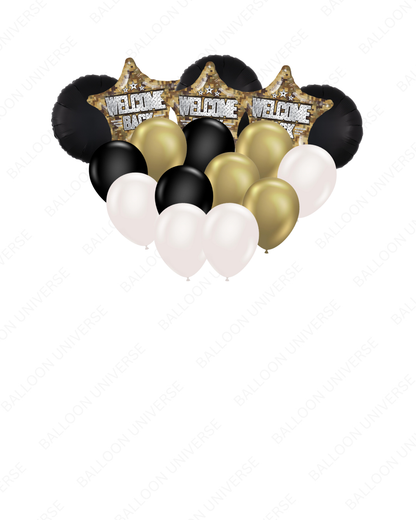 Welcome Back Military Camo Star Balloon Set
