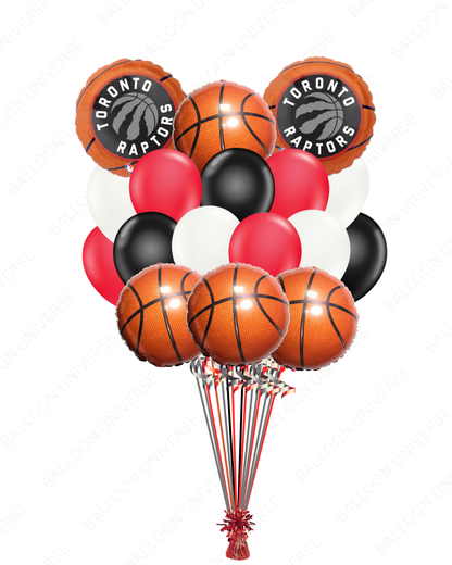 18" Basketball Toronto Raptors Balloon Bouquet