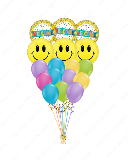 Smiley Welcome Balloon Bouquet