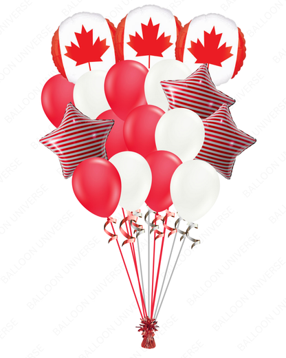 Red & White Canada Day Balloons