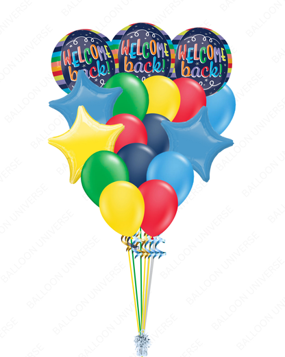 Colorful Welcome Back Orbz Balloon Bouquet