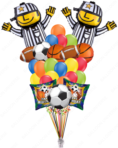 Sports Themed Birthday Balloon Bouquet