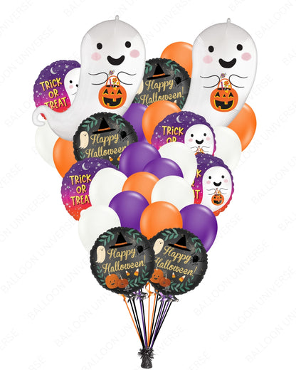 TRICK OR TREAT Ghost Balloon Set