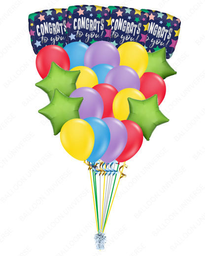 Festive "Congrats to You" Bouquet