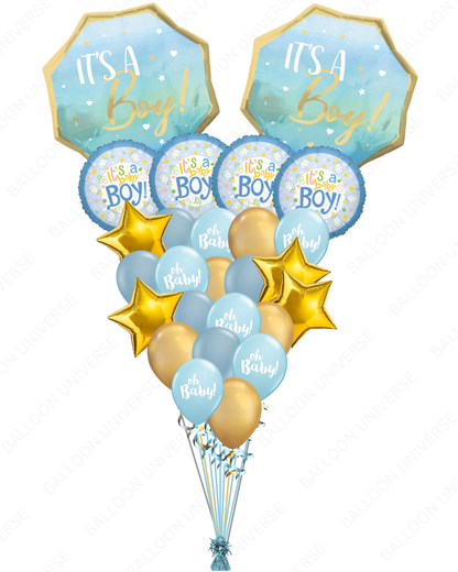 Welcome Little Prince Balloon Bouquet