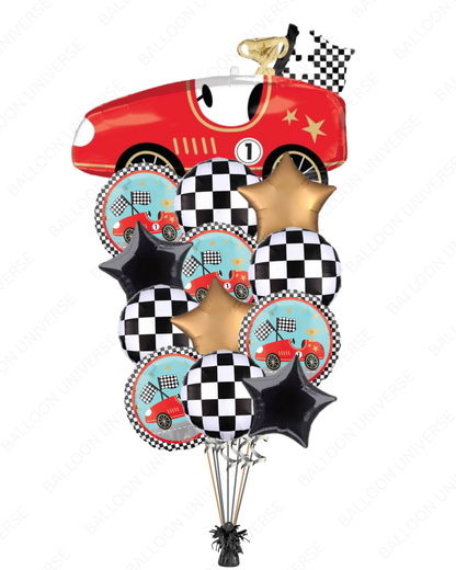 Beautiful Race Car Balloon Bouquet
