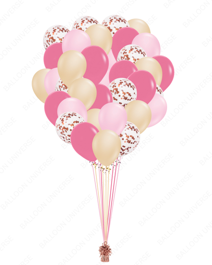 A Romantic Glow of Latex Balloons and Confetti