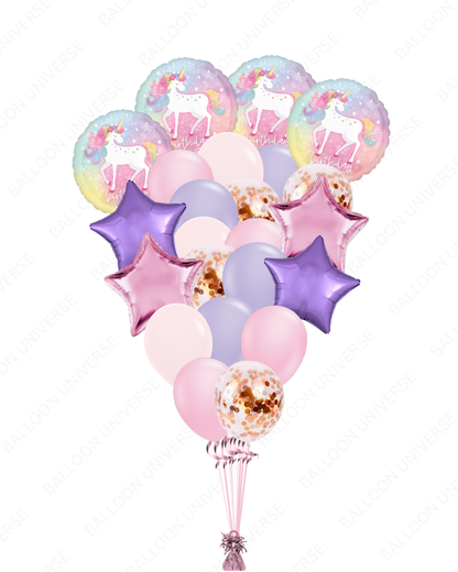 Unicorn Balloon Bouquet for Birthdays