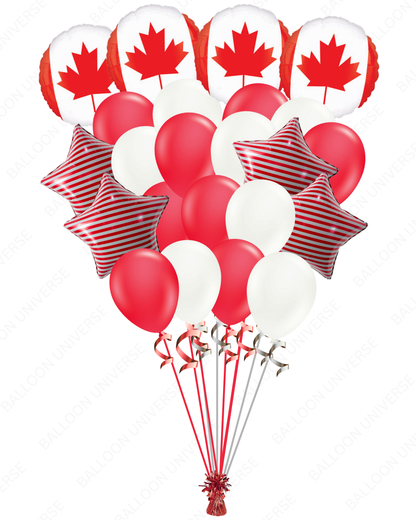 Red & White Canada Day Balloons