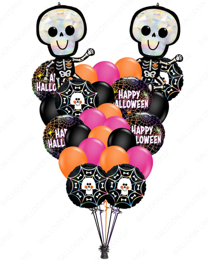 “Party with the Skeletons” Halloween Balloons