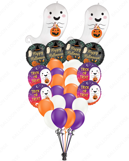 TRICK OR TREAT Ghost Balloon Set