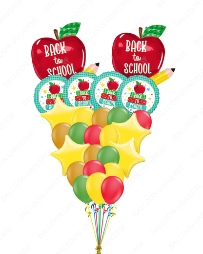 Back to School Apple Balloon Bouquet