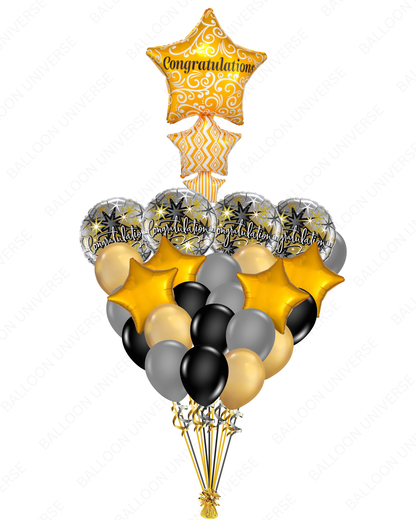 Stacked Stars Congratulations Balloon Bouquet