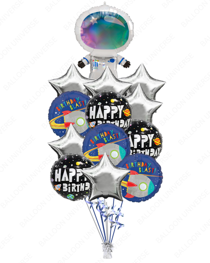 Space Astronaut Birthday Balloon Bouquet