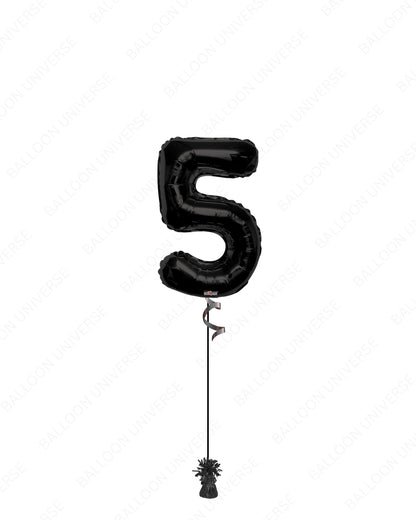 Supershape Number Balloon (Custom Colour + Number)