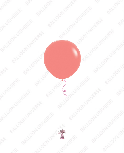 One 24" Latex Balloon with Weight