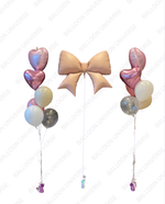 SuperShape Pastel Pink Bow Balloon Setup