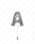 One 34" Letter Balloon With Weight (Custom Colours + Letters)