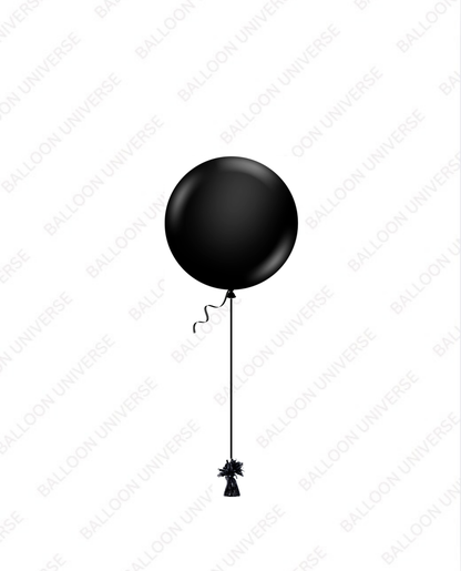 One 24" Latex Balloon with Weight