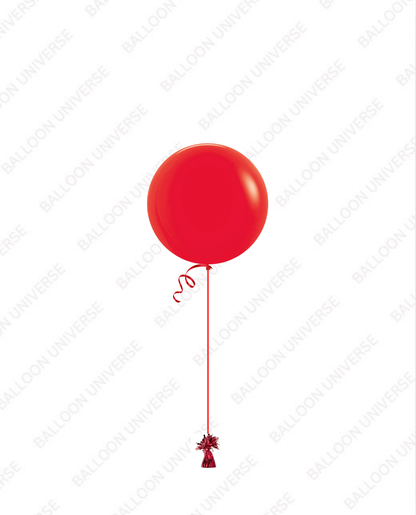 One 24" Latex Balloon with Weight